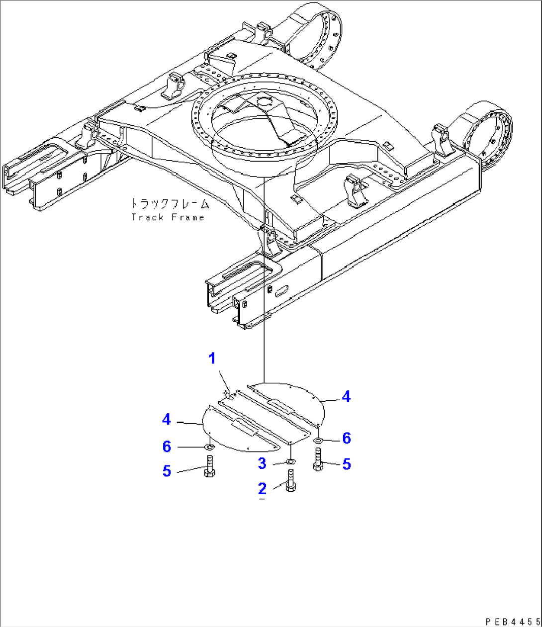 TRACK FRAME UNDER COVER