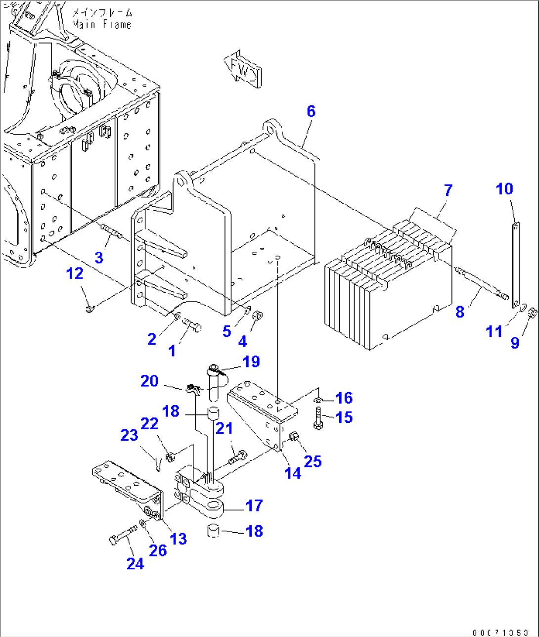 COUNTER WEIGHT (FOR COAL DOZER)(#80001-)
