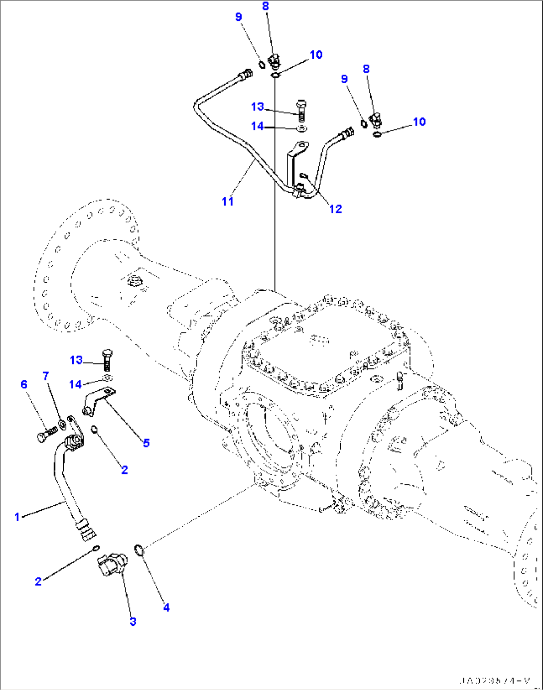 Rear Axle, Piping (#90216-)