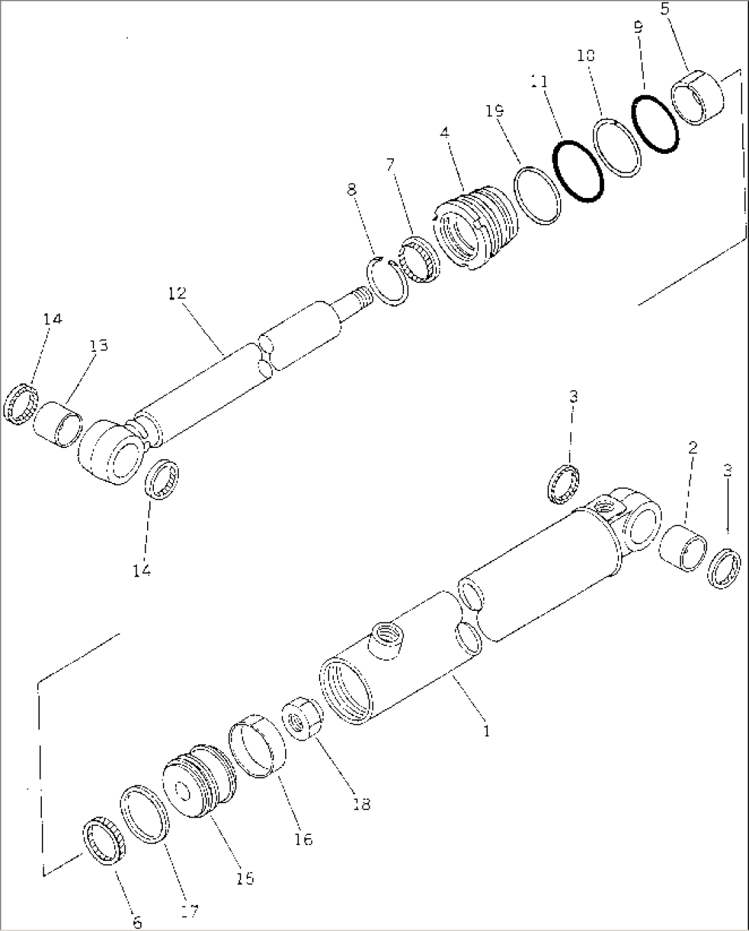 BLADE SIDE SHIFT CYLINDER(#30001-30141)