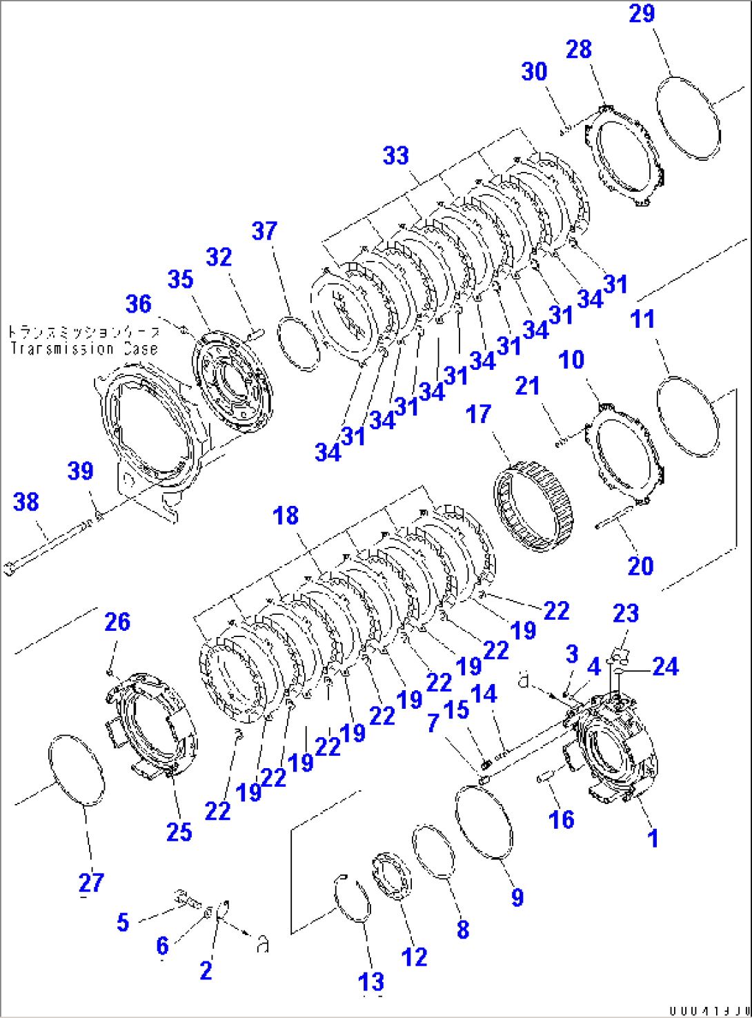TRANSMISSION (FORWARD AND REVERSE CLUTCH)(#80001-)