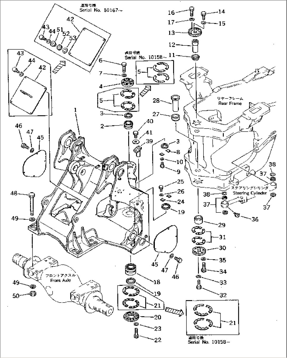 FRONT FRAME (FOR FRONT ATTACHMENT)(#10001-.)
