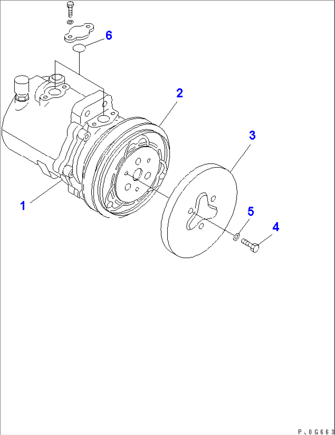 AIR COMRESSOR UNIT (FOR AIR CONDITIONER)(#10103-)