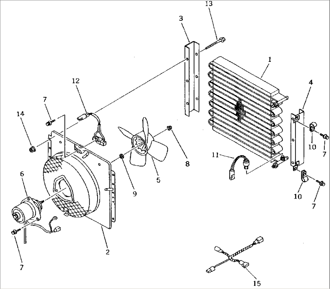 CAR COOLER CONDENSER UNIT (FOR STEEL CAB)(#83403-83910)