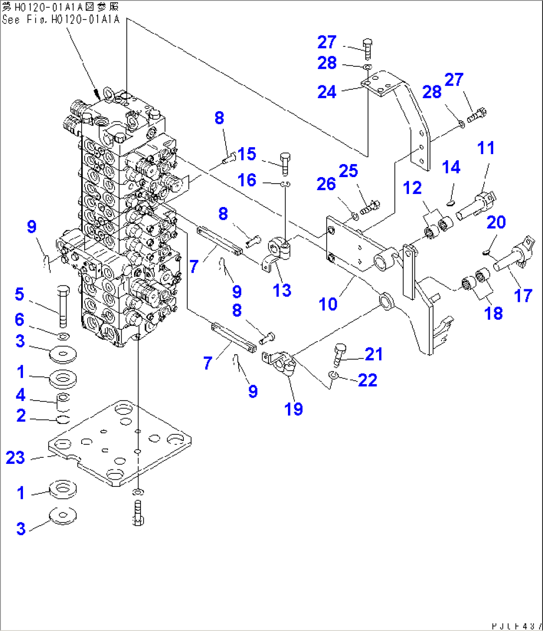 MAIN VALVE (MOUNT BRACKET) (FOR ATTACHIMENT)(#5501-)