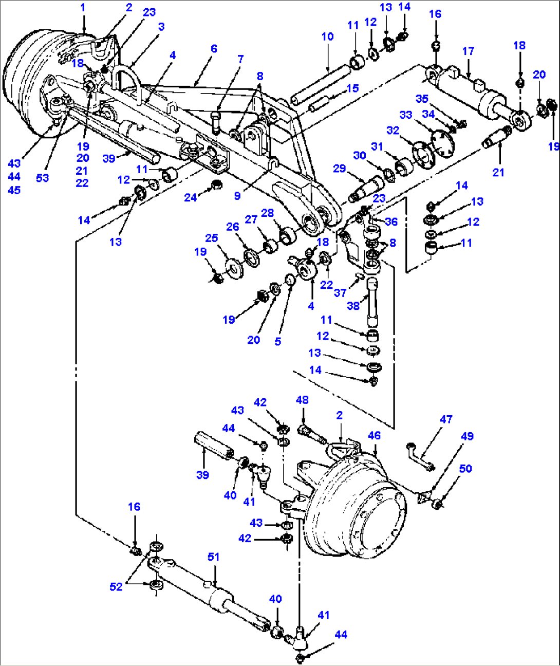 AWD FRONT AXLE S/N 201066 & UP