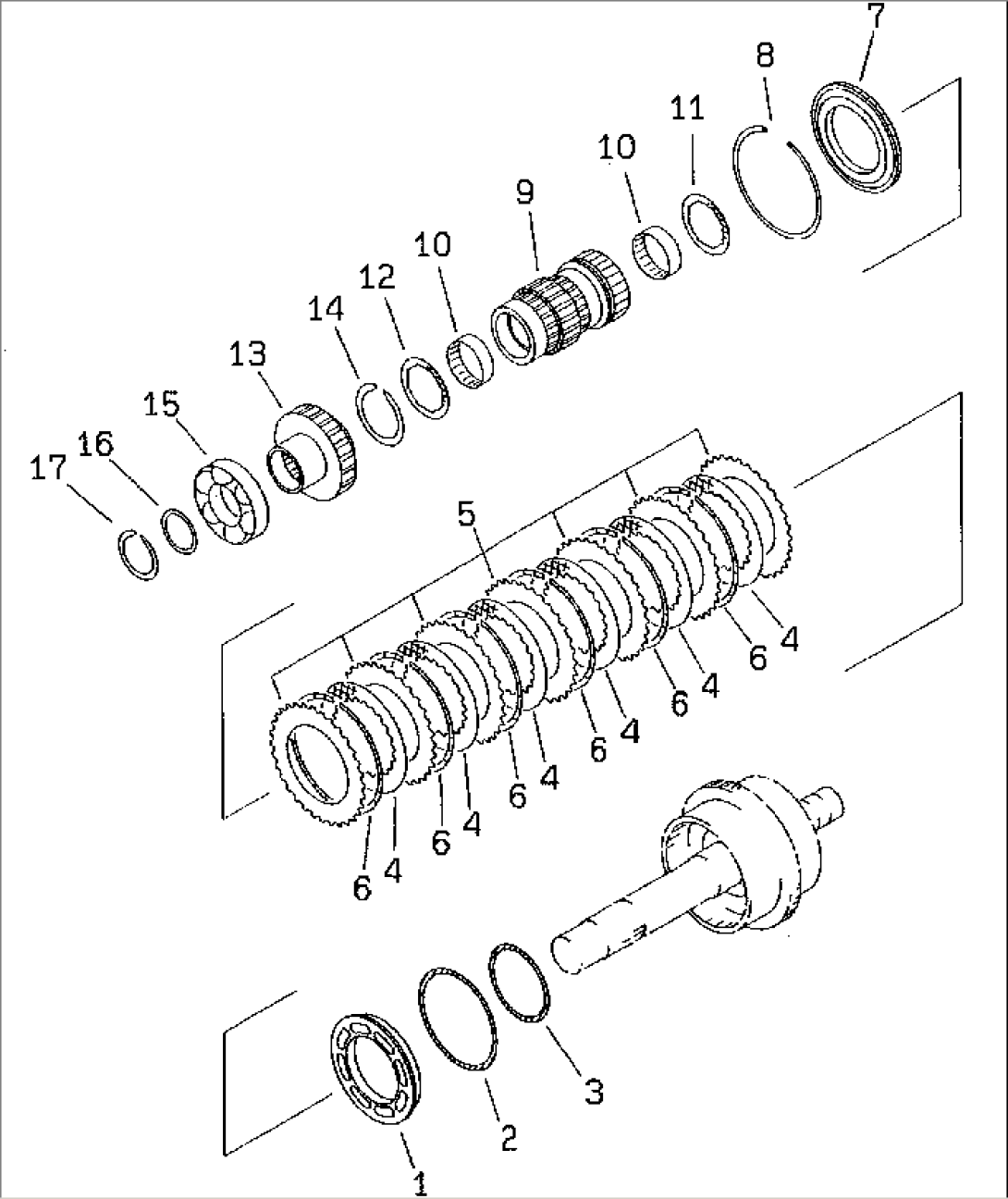 TRANSMISSION (1ST CLUTCH) (SNOW REMOVING SPEC.)(#50001-)