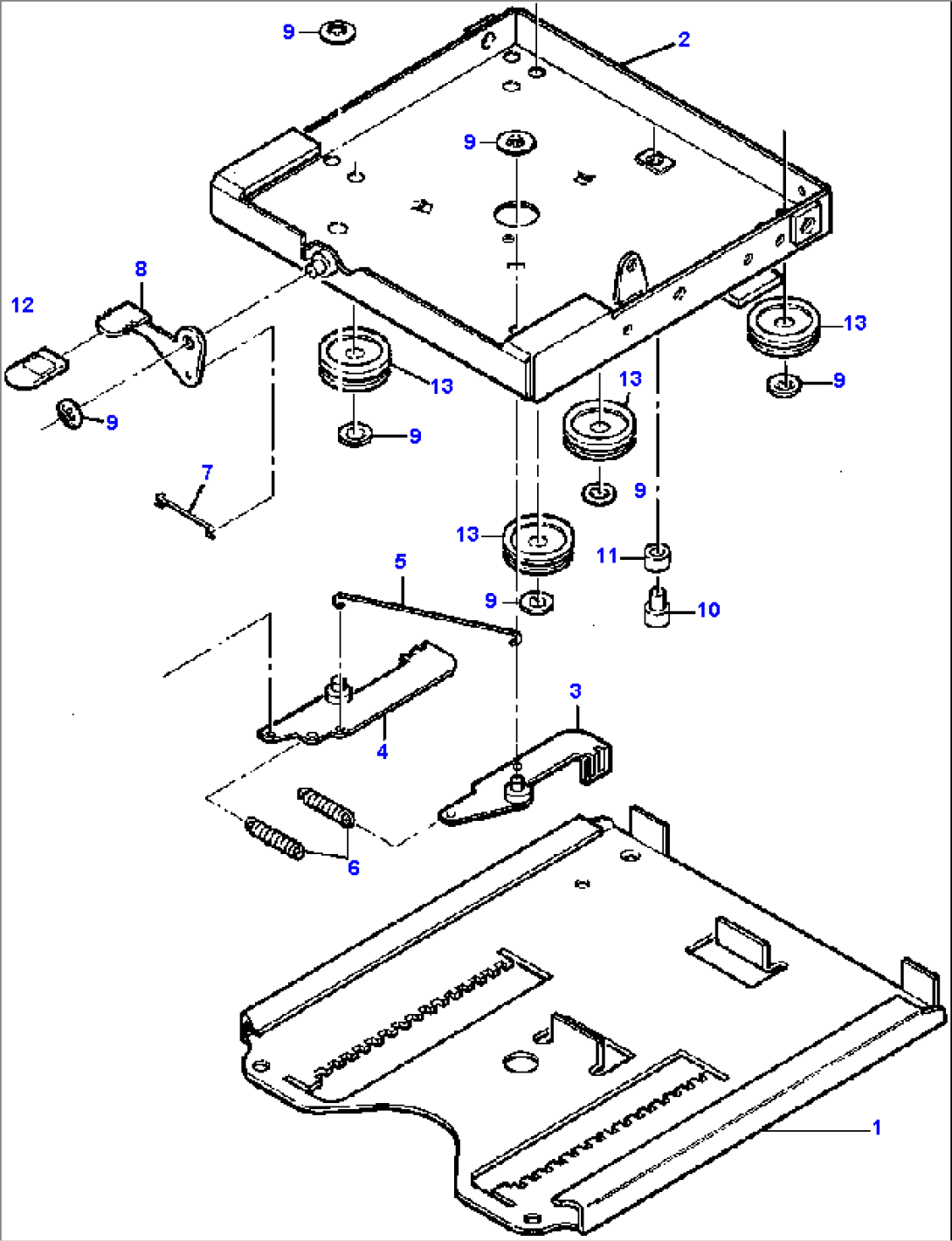 SUSPENSION SEAT SEAT ADJUSTER