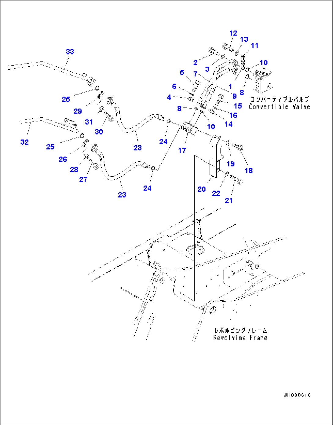 Actuator Piping, 1-actuator, Joint Block Piping