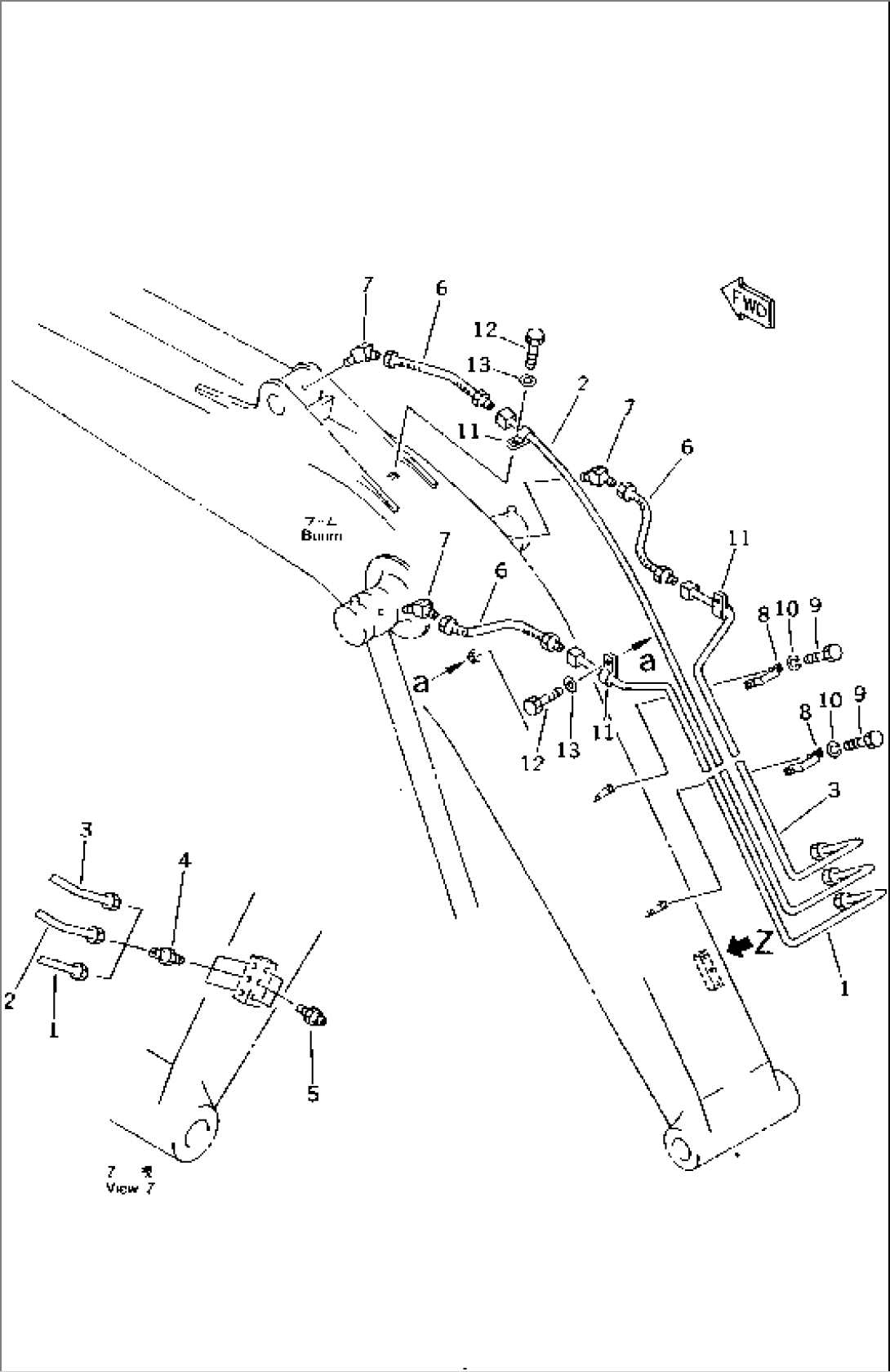 WORK EQUIPMENT LUBRICATION PIPING