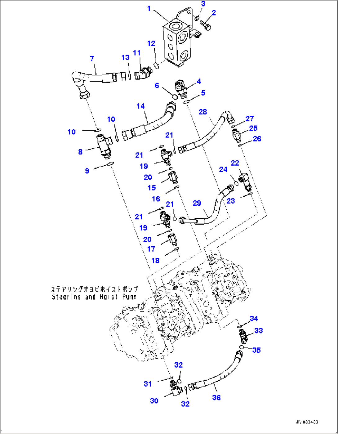 Transmission Group, Block Piping (1/3) (#5001-)