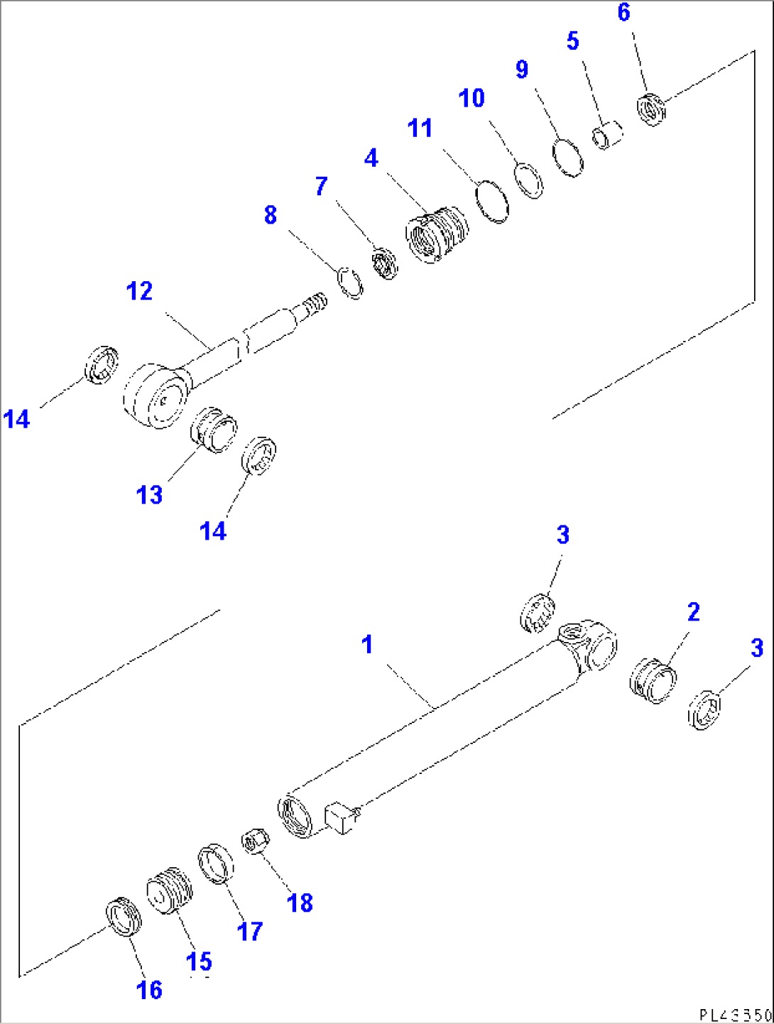 STEERING CYLINDER(#12001-)
