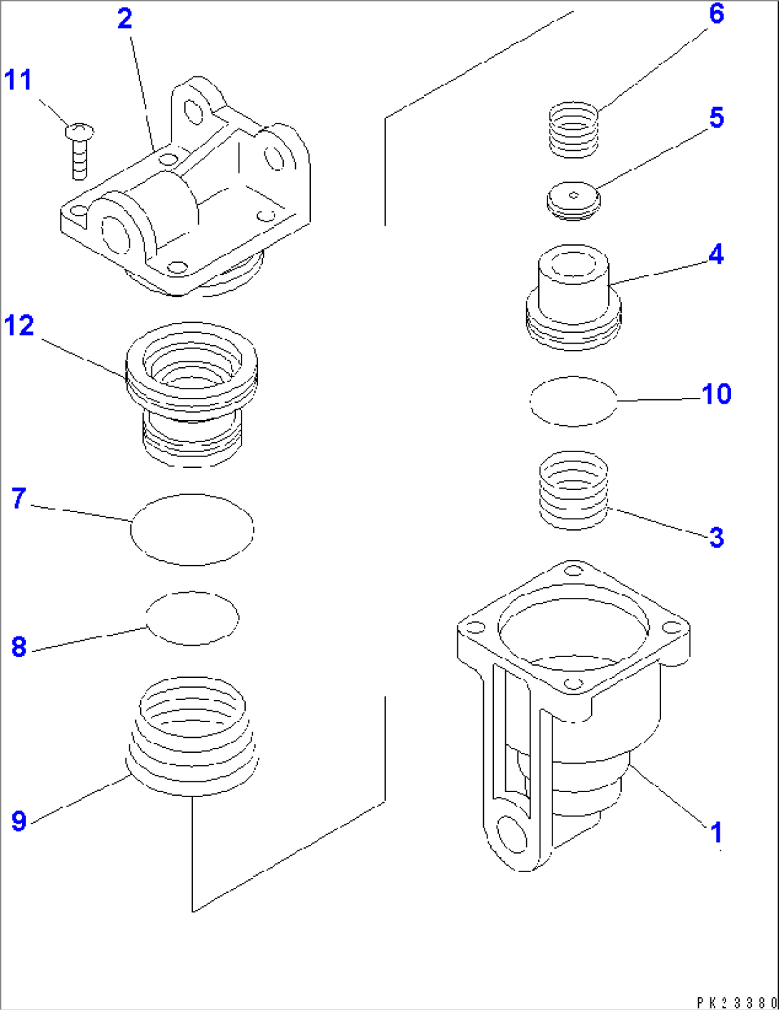 FRONT BRAKE RATIO VALVE (INNER PARTS)(#5485-)