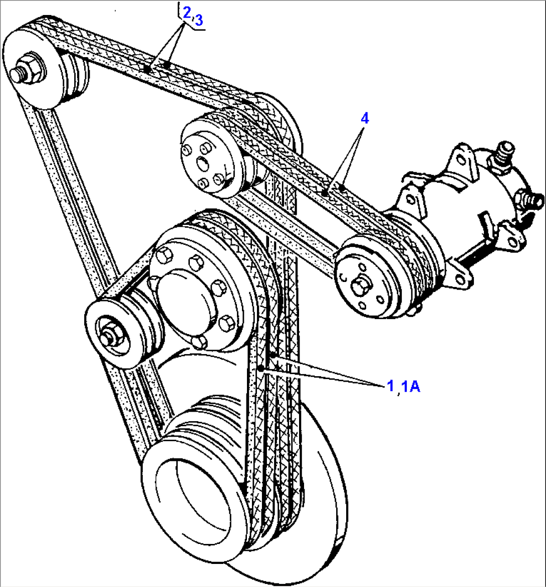 V-VELT ARRANGEMENT