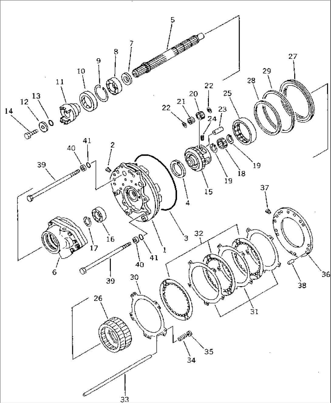 TRANSMISSION (F2-R2) (REVERSE HOUSING) (2/6) (FOR TWO LEVERS STEERING)