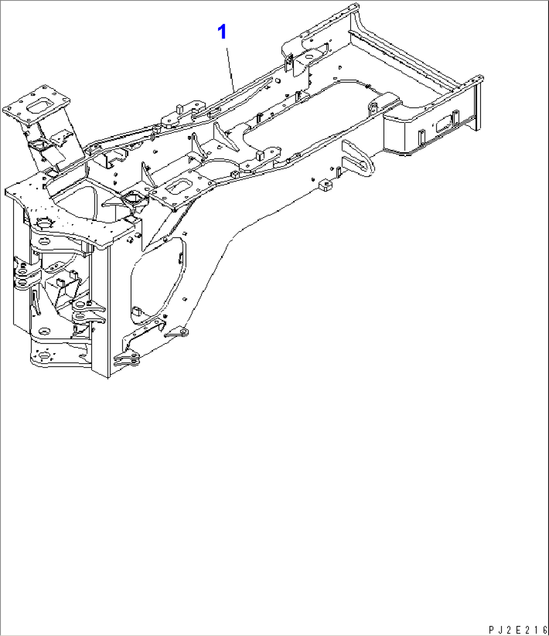 REAR FRAME (WITH HIGH LIFT AND AUTO GREASE)(#53001-)