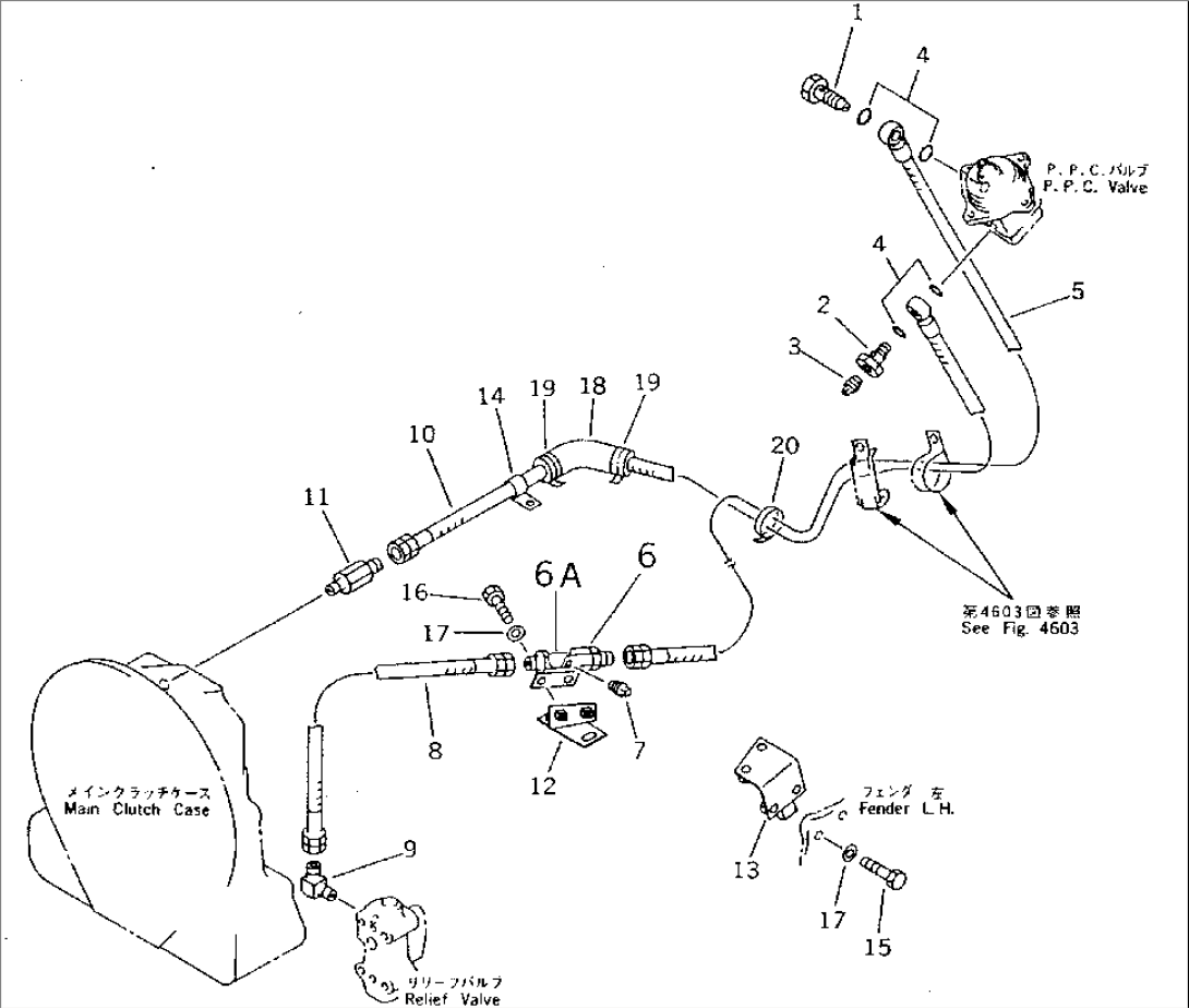 STEERING PIPING (TRANSMISSION LINE) (1/3) (FOR MONO LEVER STEERING)