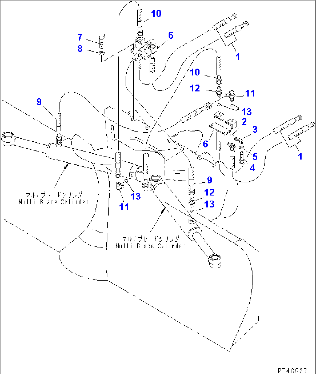 MULTI BLADE (WITH SHOCK CANSEL BLADE) (3/3) (BLADE CYLINDER LINE)(#60001-)