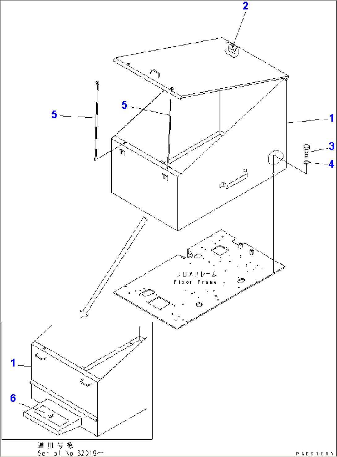 FLOOR FRAME COVER(#30202-)
