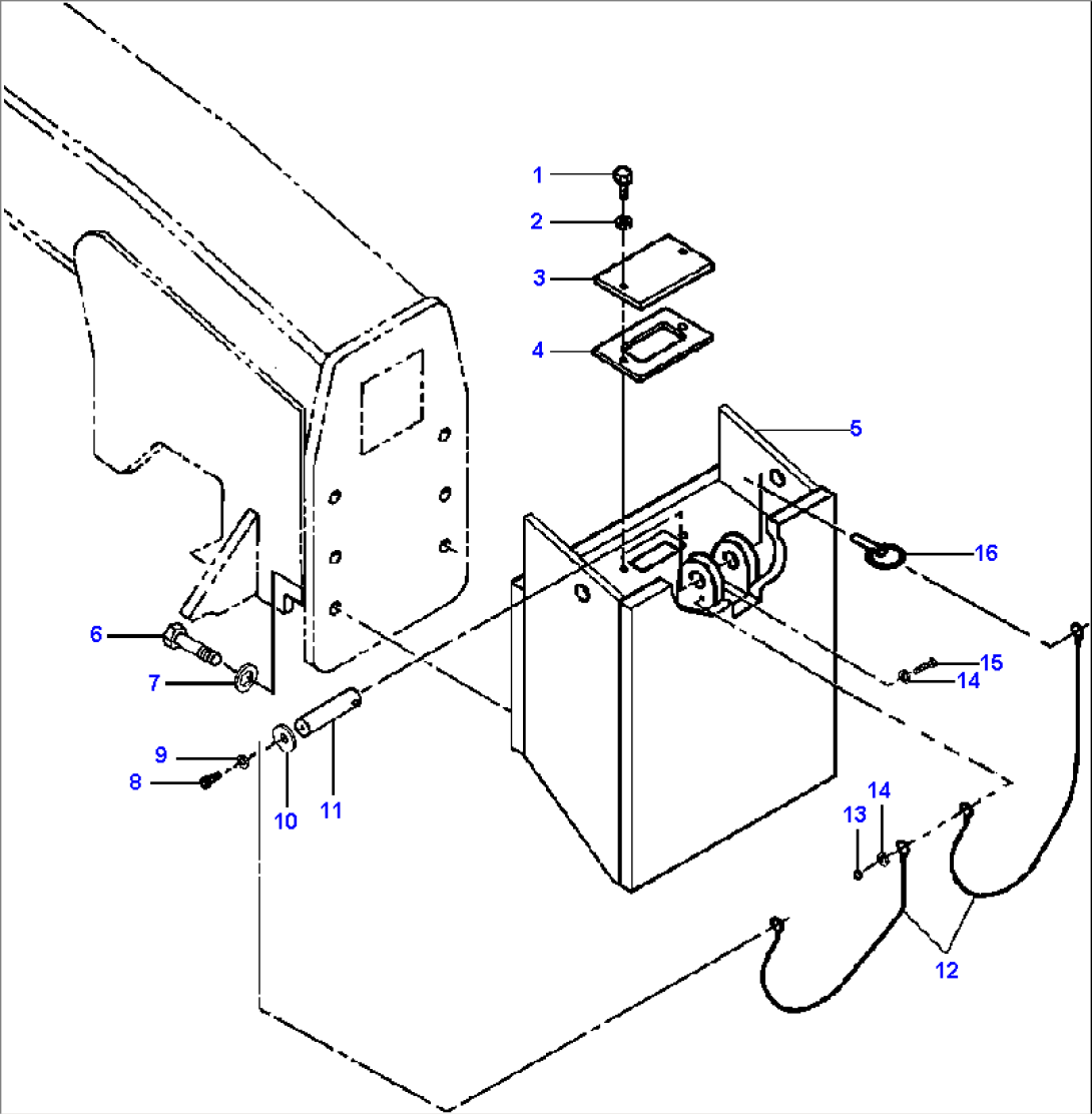 FIG. J5170-01A0A PUSH PLATE - WITH HITCH PIN