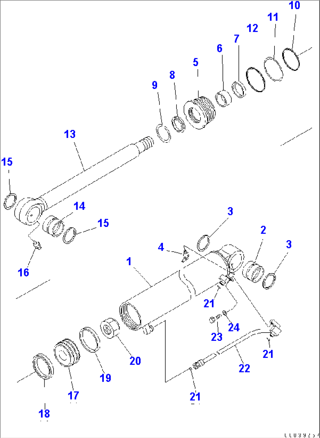 DUMP CYLINDER (2/2) R.H.