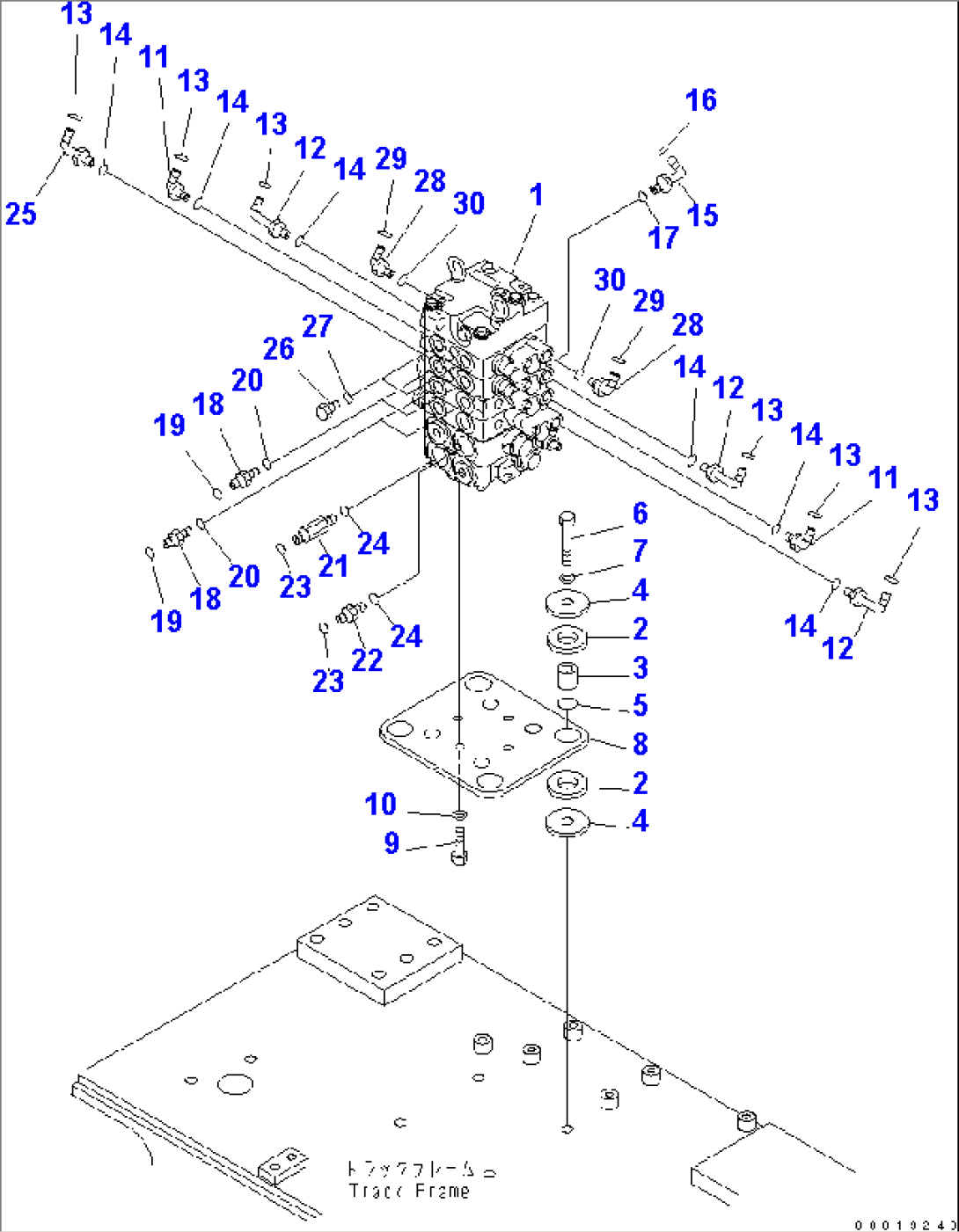 MAIN VALVE (MOUNT AND ELBOW) (FOR REAR ATTACHMENT)