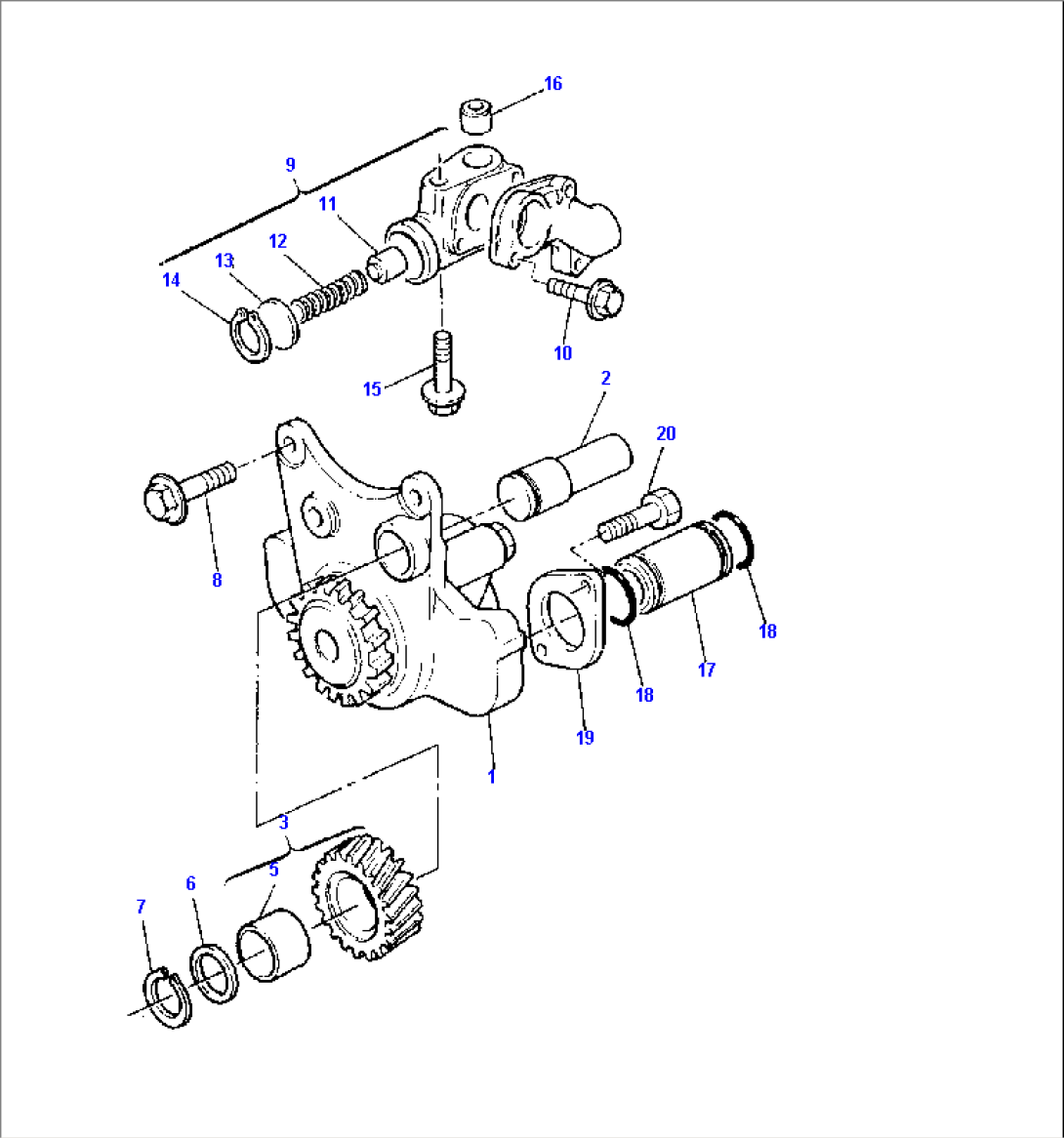 LUBRICATING OIL PUMP AND DELIVERY HOUSING