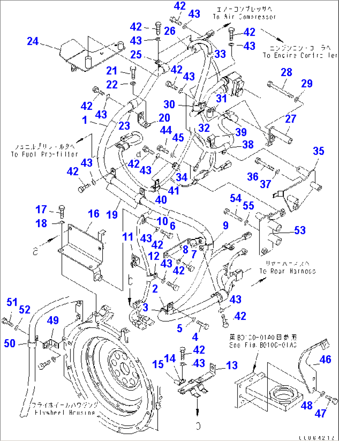 ENGINE HARNESS (FOR AIR CONDITIONER)(#75001-)