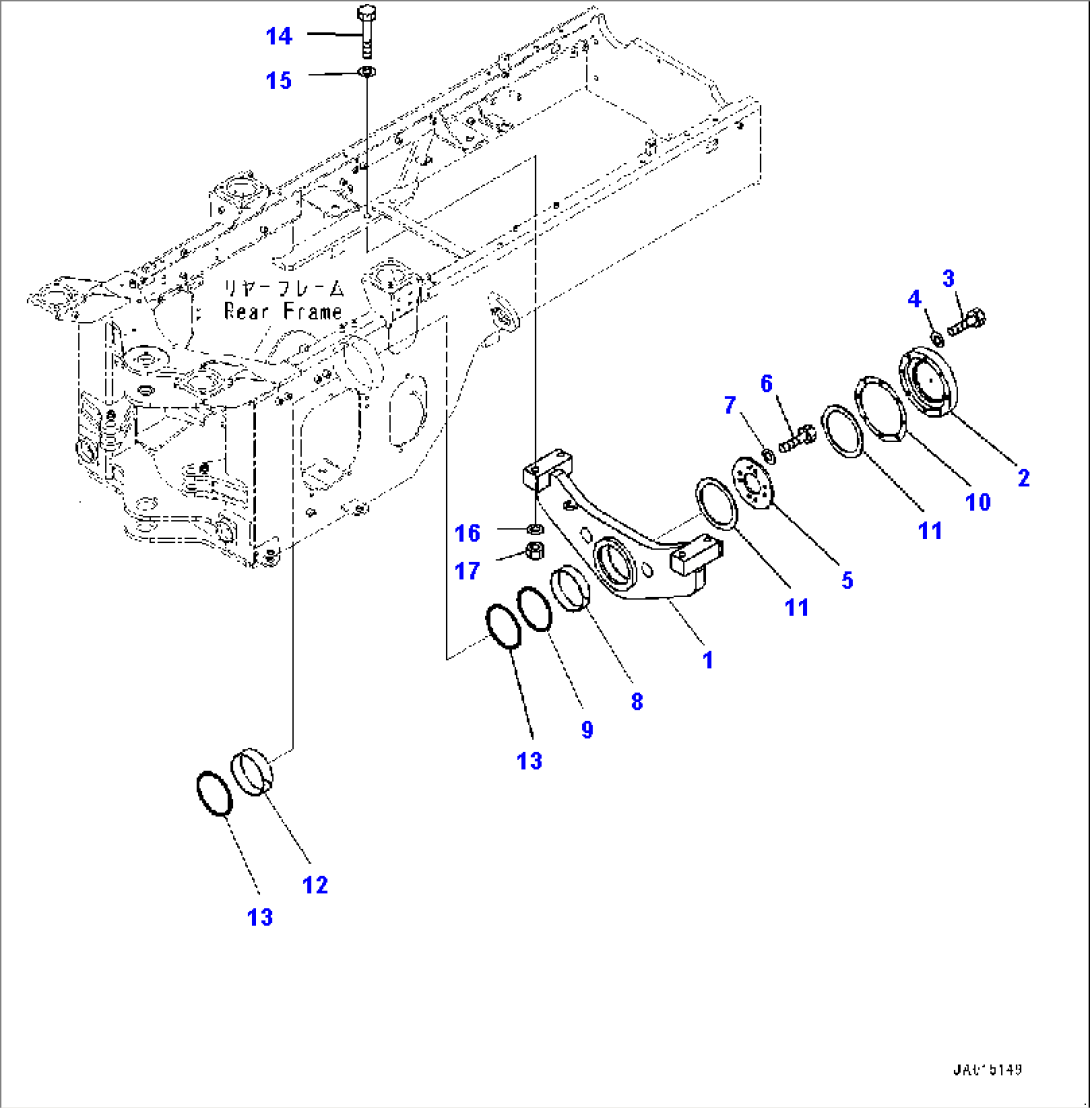 Rear Axle Support (#80001-)