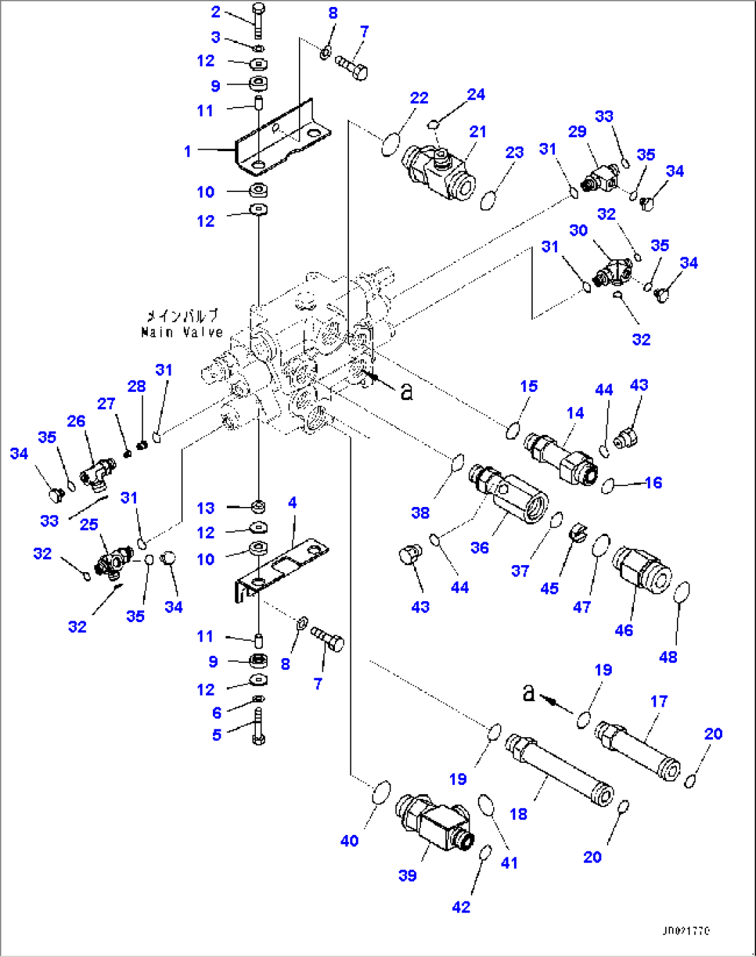 Hydraulic Control Valve, Control Valve Related Parts (#70883-)