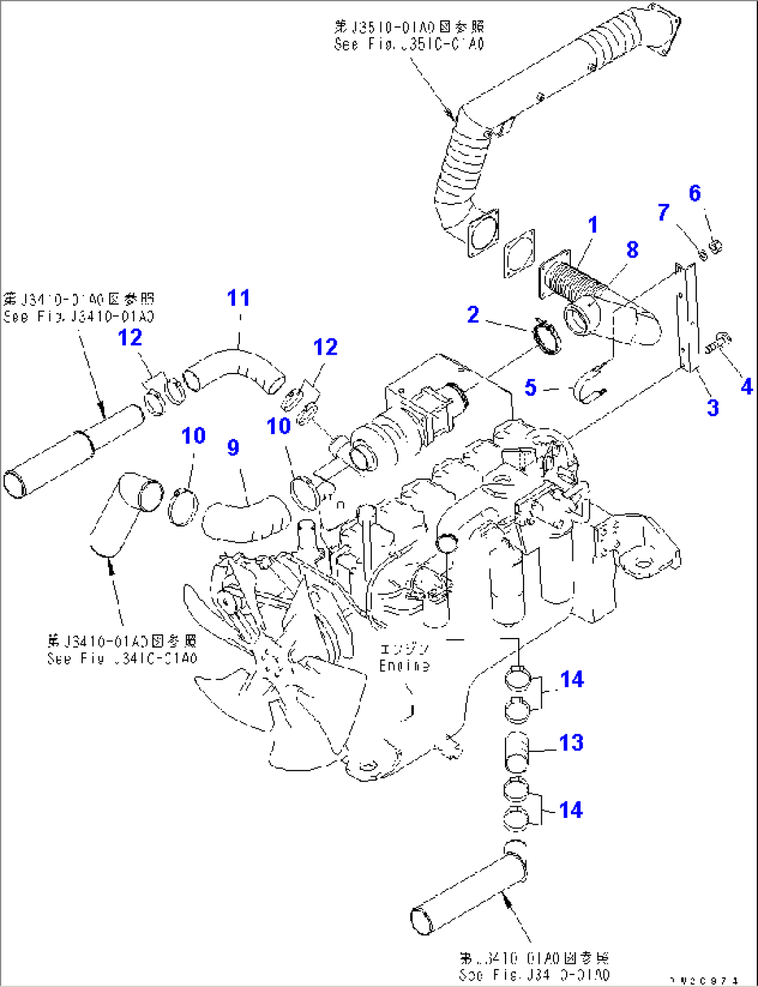 ENGINE PIPING (AIR INTAKE AND EXHAUST)