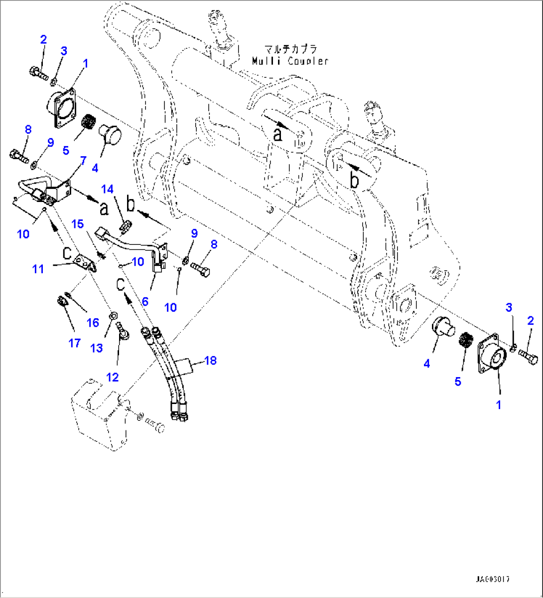 Quick Coupler, Quick Coupler Lock Cylinder (2/2) (#80001-)
