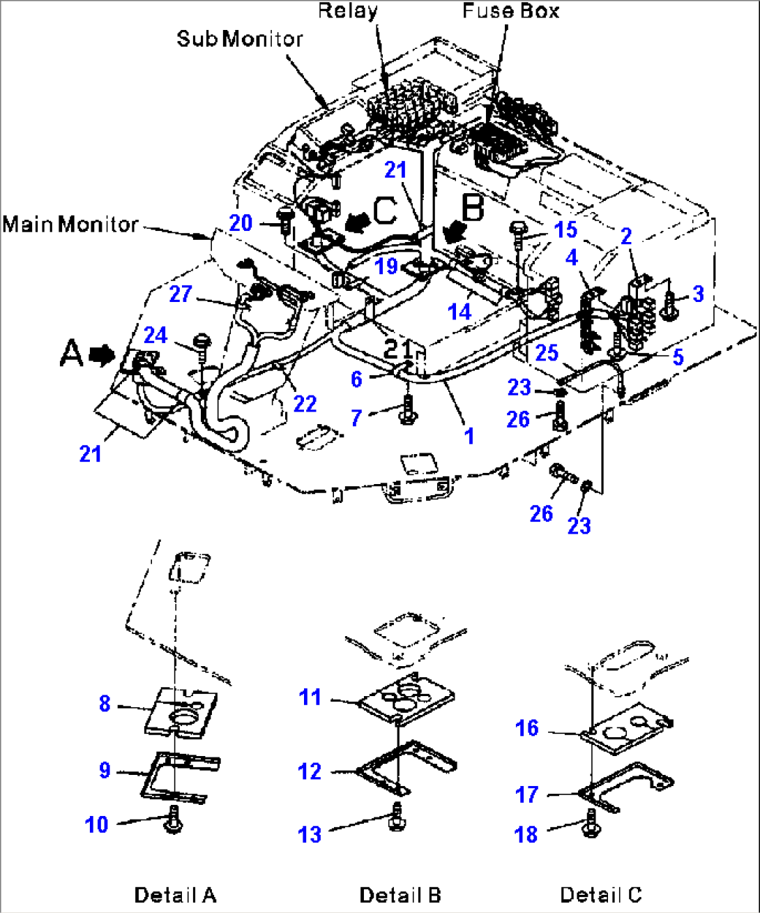 K4210-01A0 FLOOR WIRING HARNESS ASSEMBLY
