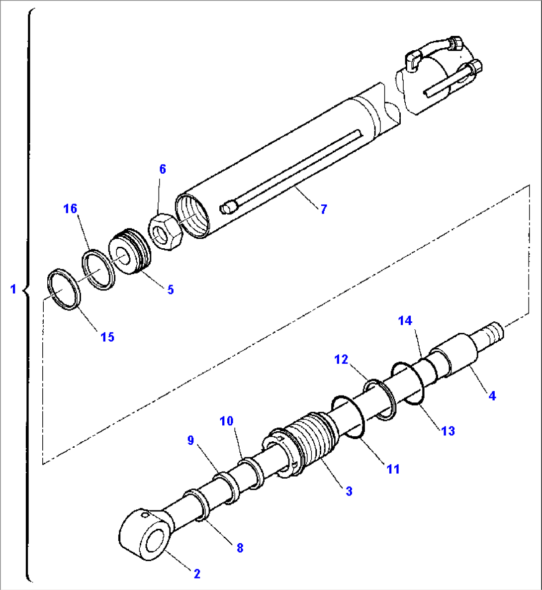 VERTICAL OUTRIGGER CYLINDER