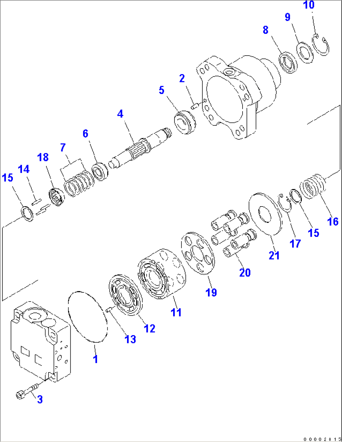 FAN MOTOR (2/2) (FOR LANDFILL SPEC.)(#10001-10579)