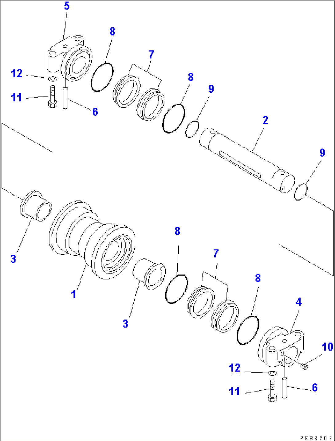 TRACK FRAME (TRACK ROLLER)(#32933-)