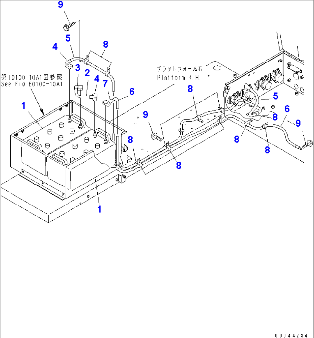 BATTERY (BATTERY AND CABLE) (LARGE CAPACITY)(#8001-10270)