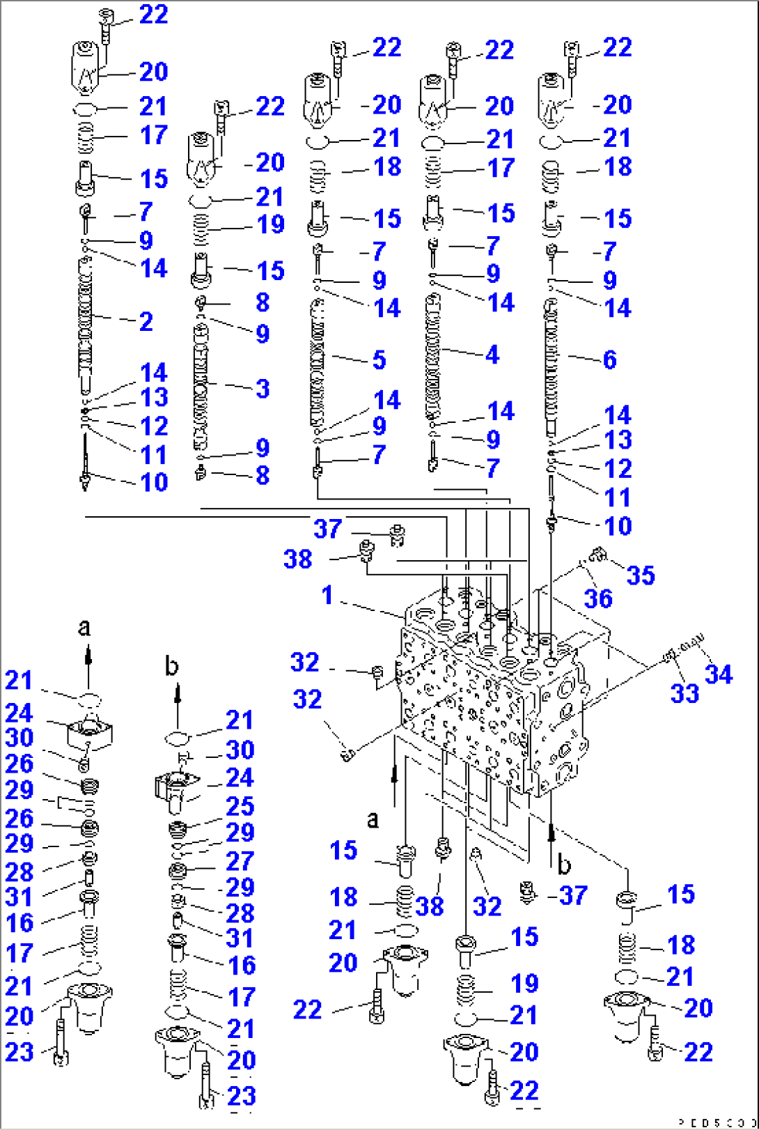 MAIN VALVE (1-ACTUATOR) (1/12)(#C10001-)