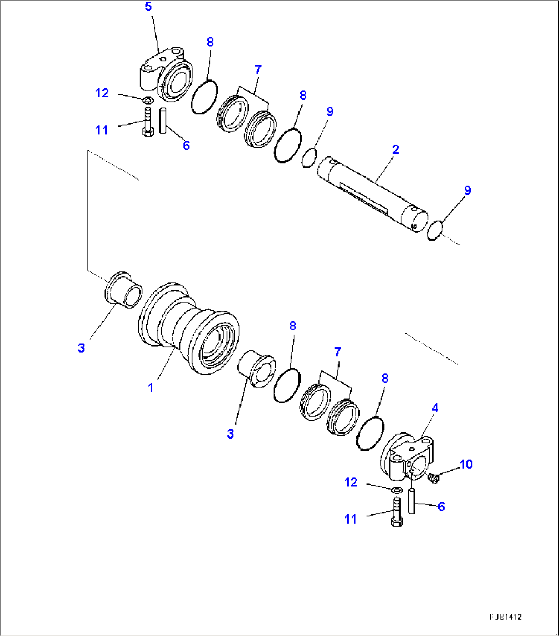 Track Roller (#75166-)