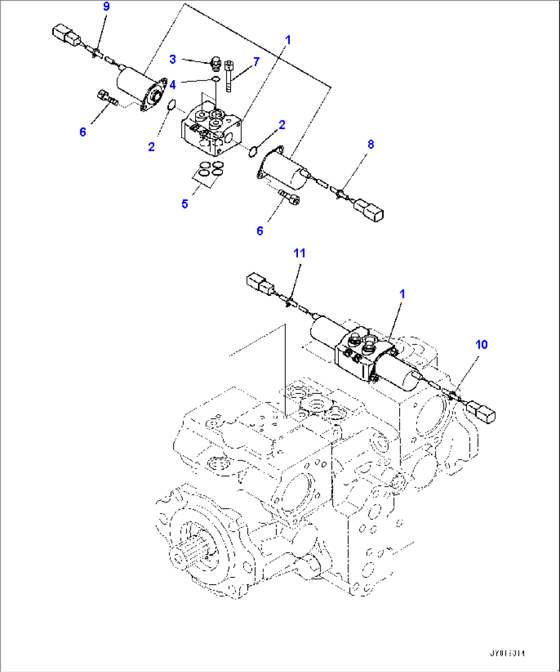 Hydraulic Pump, HST Pump (11/11) (#95001-)