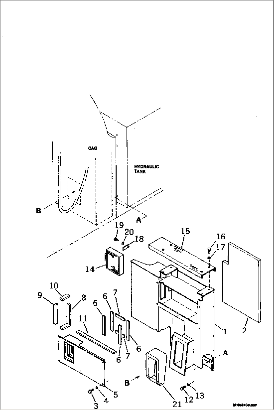 PARTITION (REAR CAB WITH HEAVY DUTY HEATER)(#K30001-K31999)