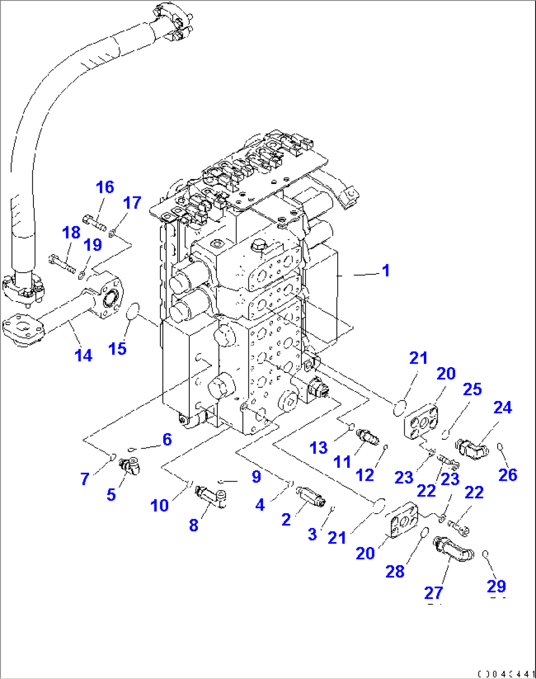 FENDER (C.L.S.S. VALVE) (FOR SINGLE TILT DOZER)(#80001-)
