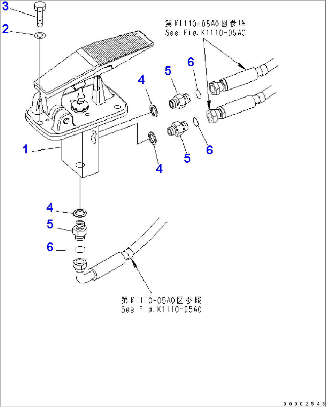 FLOOR (TRAVEL PEDAL)