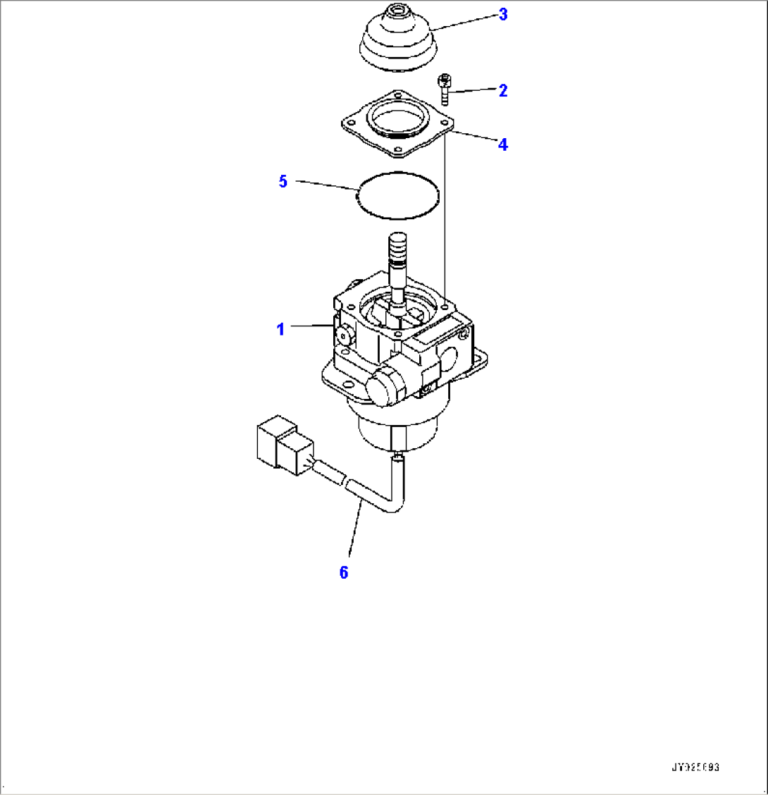 ROPS Cab, PCCS (Palm Command Control System) Lever (#80001-)