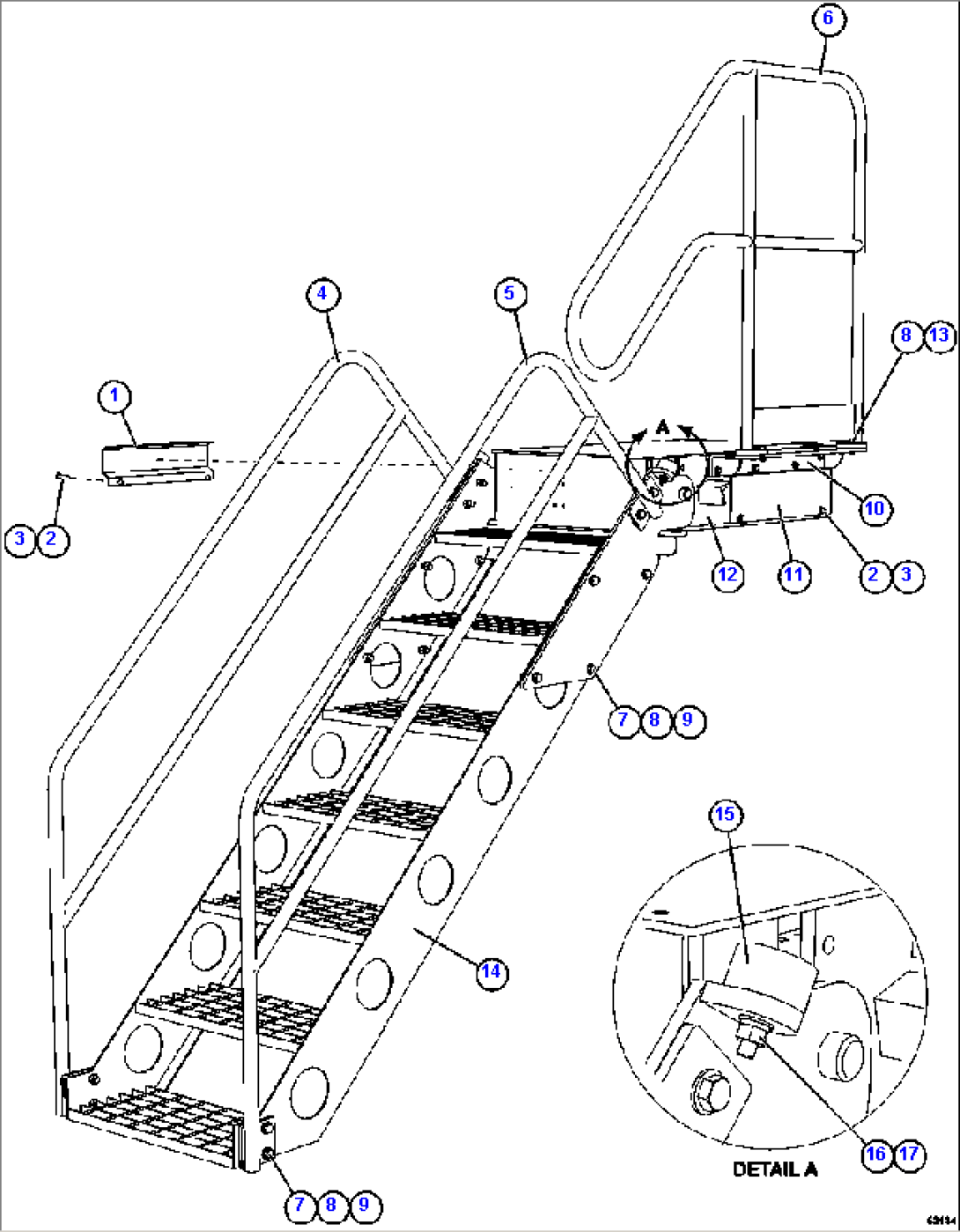 LADDER ASSEMBLY 1/2 XA5747