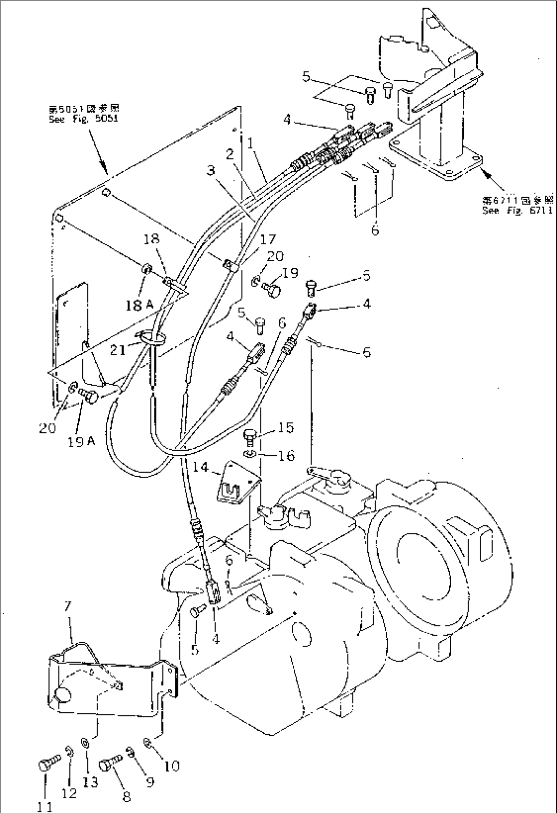 WORK EQUIPMENT CONTROL LINKAGE (FOR TOWING WINCH)