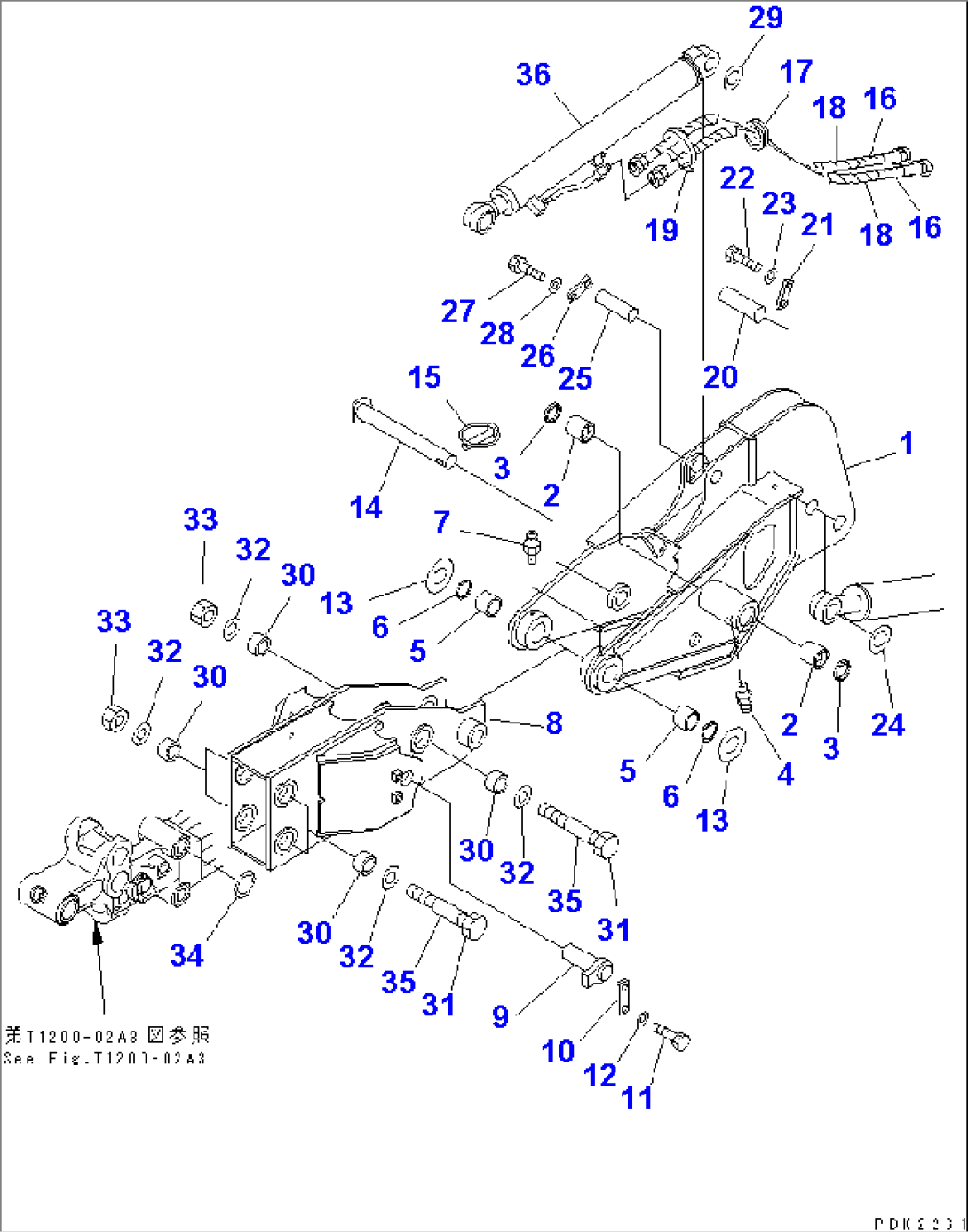 ARM (FOR QUICK BREAKER) (ARM¤ATTACHIMENT LINE¤PIN)
