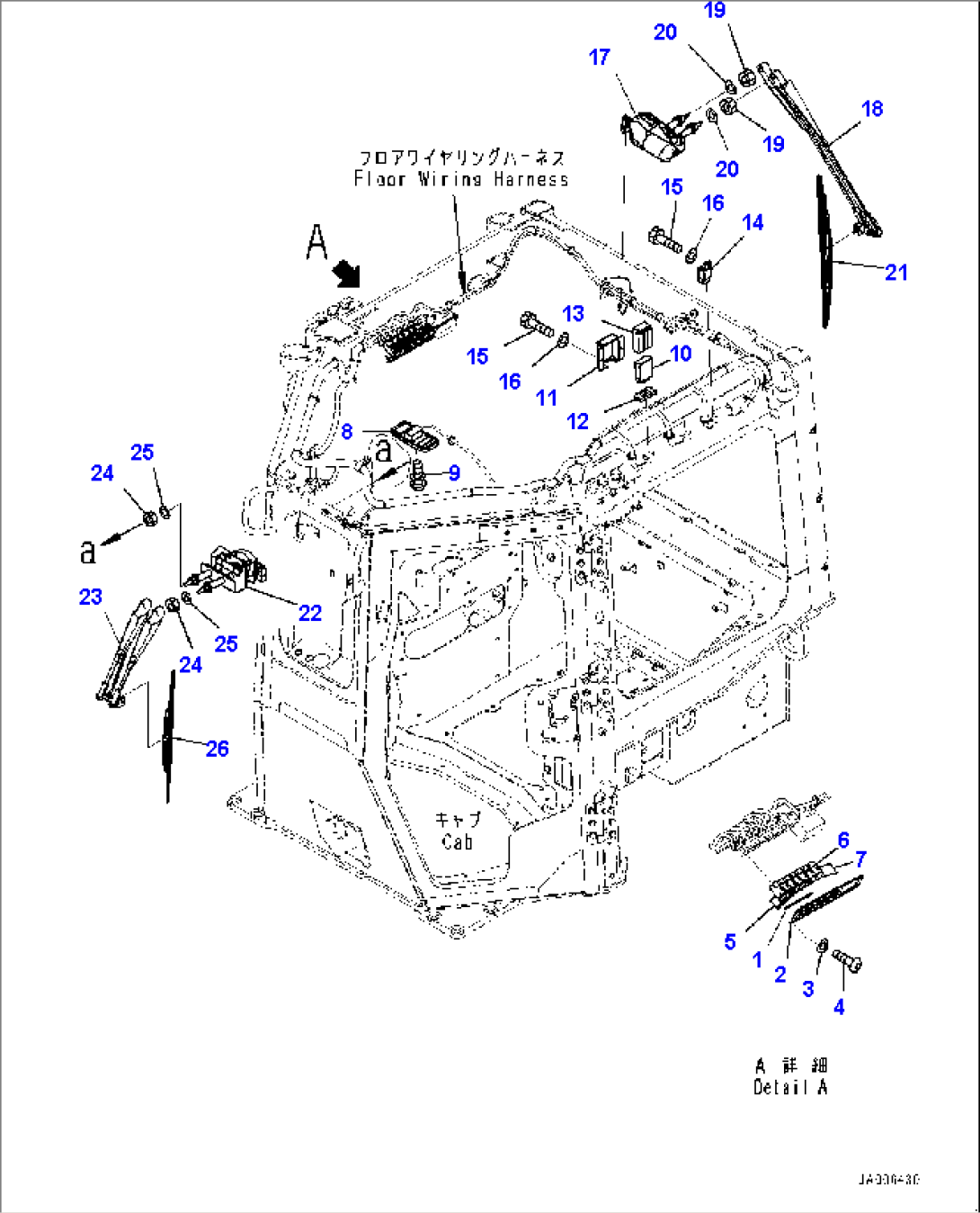 ROPS Cab, Wiper and Room Lamp (#1001-)
