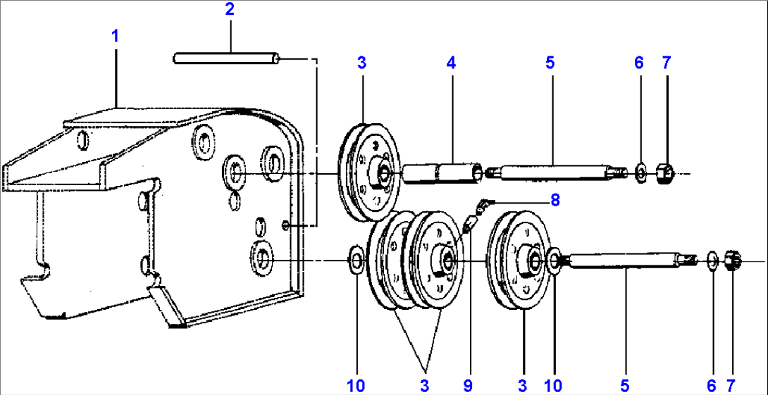 FIG. T0180-01A1 BOOM HEAD BLOCK - FOUR-SECTION POWER BOOM