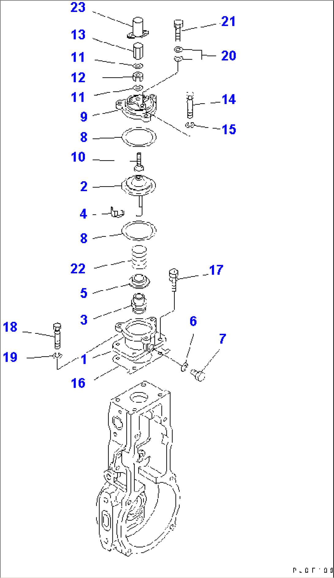 FUEL INJECTION PUMP (GOVERNOR) (2/3) (INNER PARTS)
